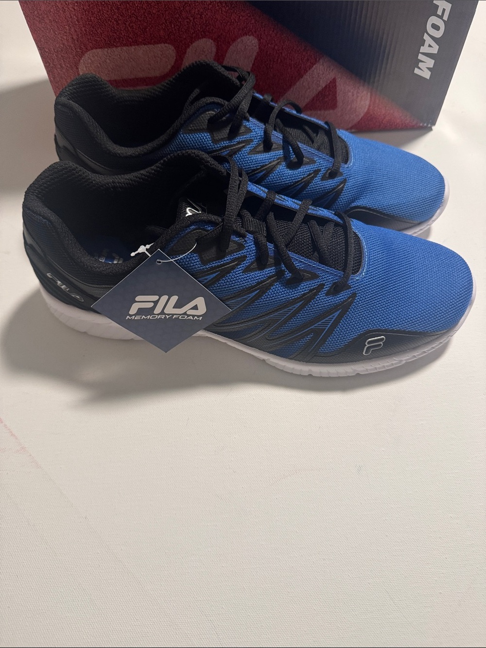 Fila Running Shoes Mens 13 Royal Blue Memory Foam